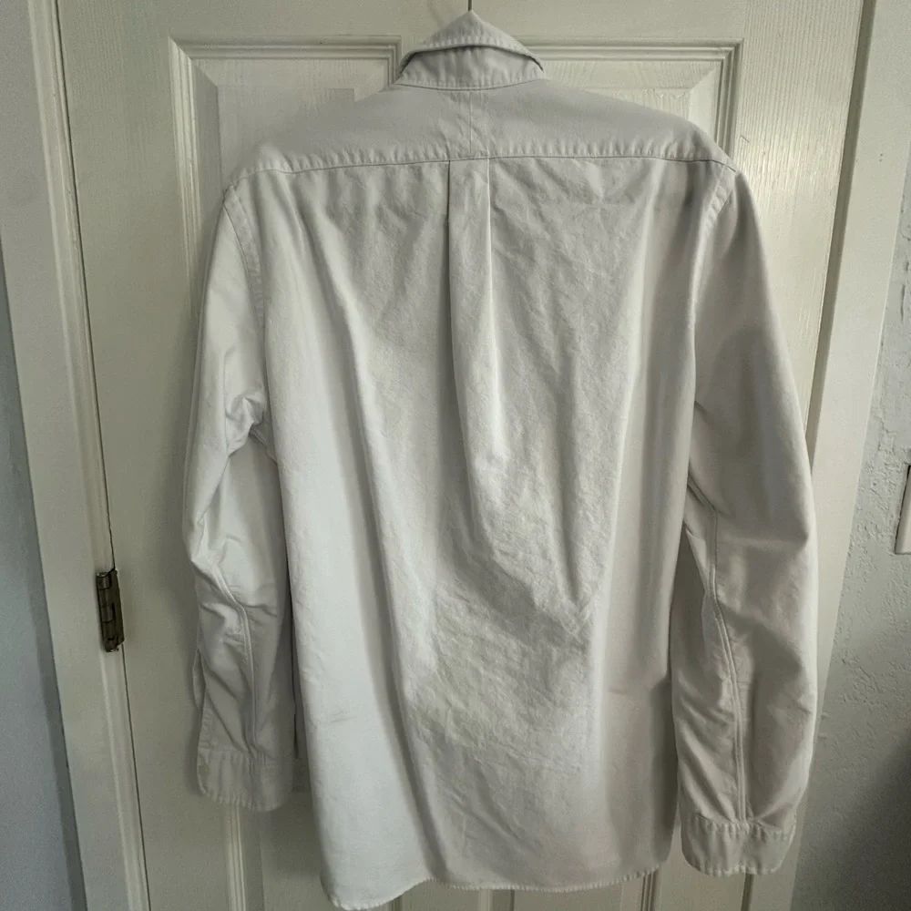 Polo by Ralph Lauren White Long-Sleeve Dress Shirt with Embroidered Pony